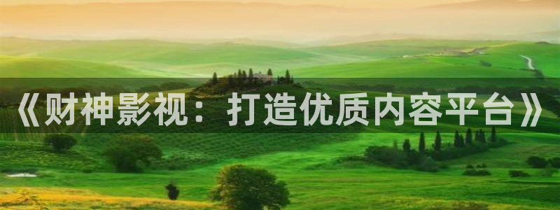 4080青苹果影院电视剧：《财神影视：打造优质内容平台》